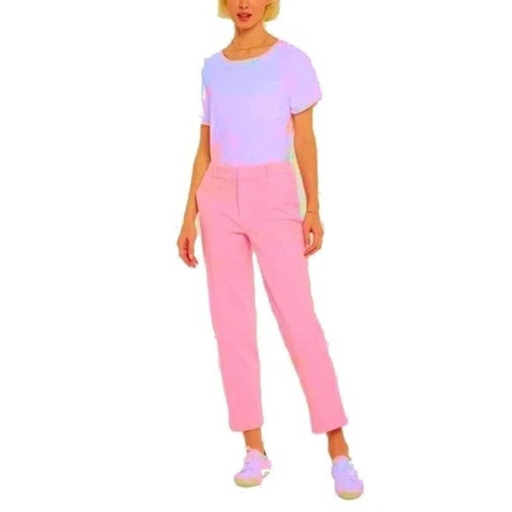 NWT Womens Plus Size 18W 18Wx27 NYDJ Pink Relaxed Ankle Pants